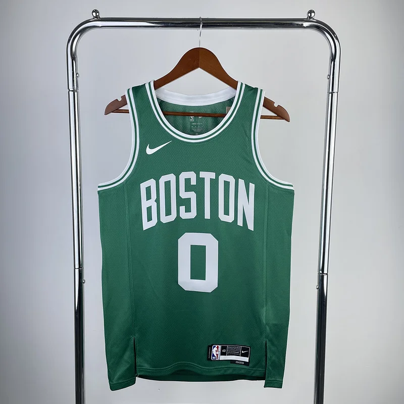 2023 Season NBA Boston Celtics Basketball Jersey Green #0 TATUM