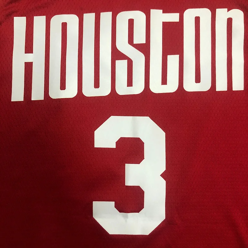 Houston Rockets Basketball Jersey Retro 红 #3 PAUL