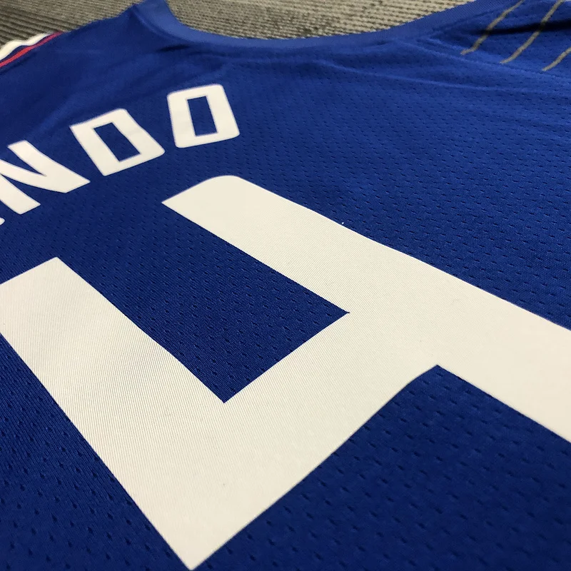 75th anniversary  NBA Los Angeles Clippers Basketball jersey   Blue  #4   RONDO