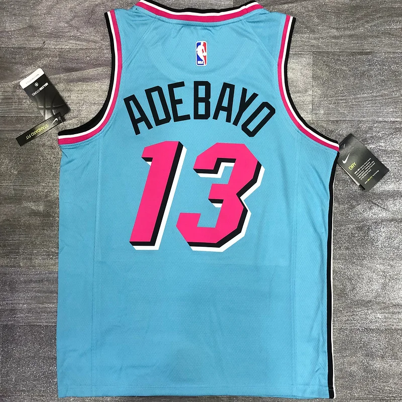 NBA Miami Heat basketball jersey round neck #13 ADEBAYO