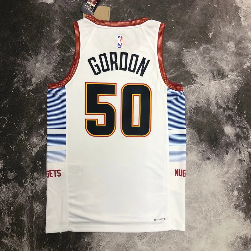 2023 Season NBA Denver Nuggets Basketball jersey city version #50 GORDON