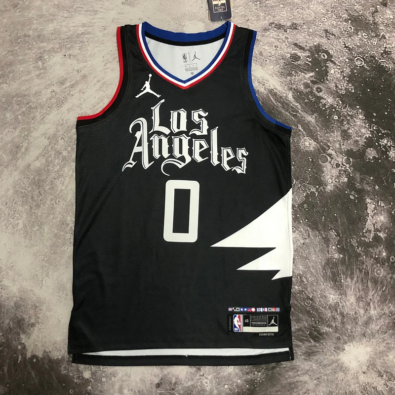 2023 Season   NBA Los Angeles Clippers Basketball jersey    trapeze  limited  #0     WESTBROOK