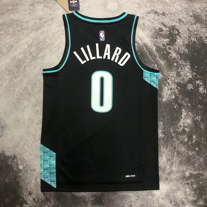 2023  Portland Trail Blazers Basketball Jersey   city version  #0   LILIARD