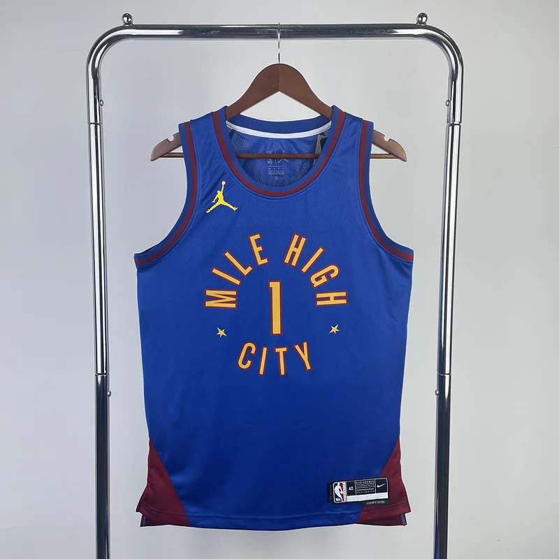 2023 Season NBA Denver Nuggets Basketball jersey trapeze limited #1 PORTER JR