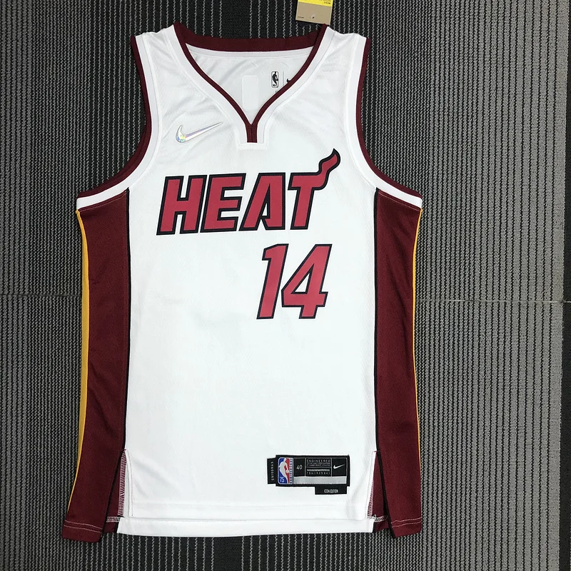 75th anniversary NBA Miami Heat basketball jersey White #14 HERRO