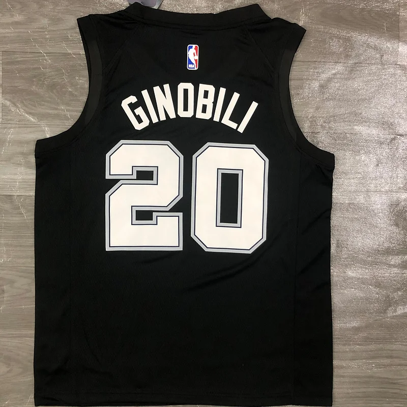 2021 San Antonio Spurs Basketball Jersey city version #20 GINOBILI