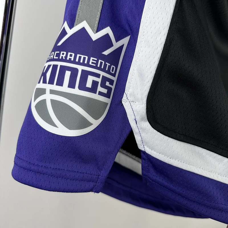 2024 Sacramento Kings Basketball Aawy Black Shorts