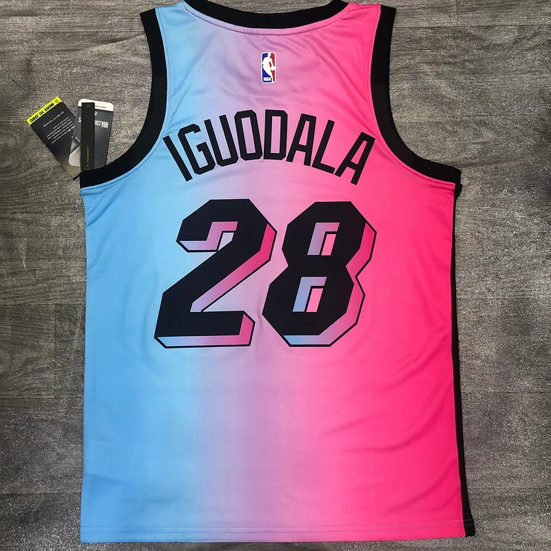 2021 Season NBA Miami Heat basketball jersey city version #28 IGUODALA