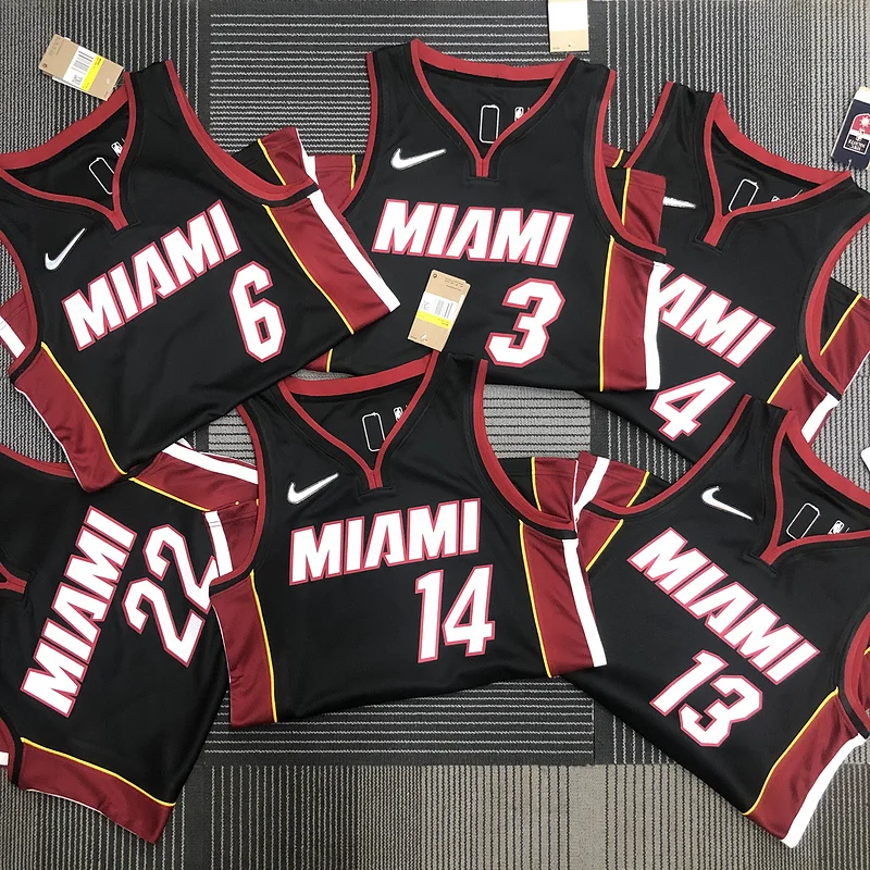 75th anniversary NBA Miami Heat basketball jersey Black #3 WADE