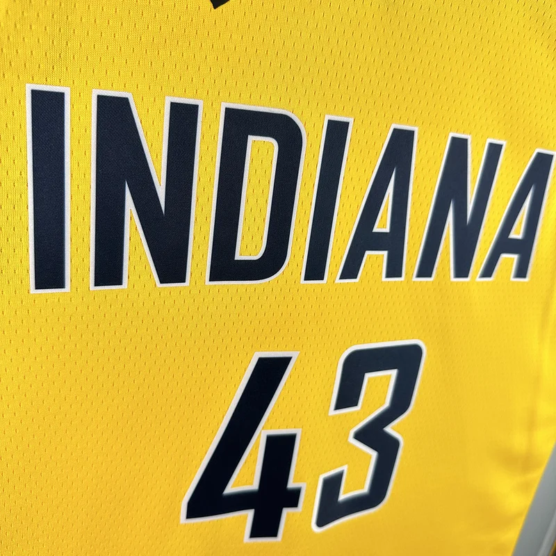 2023 Indiana Pacers Basketball Jersey trapeze limited #43 SIAKAM