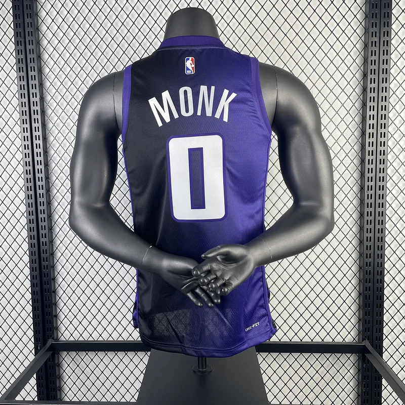 2024 Sacramento Kings Basketball Jersey trapeze limited #0 MONK