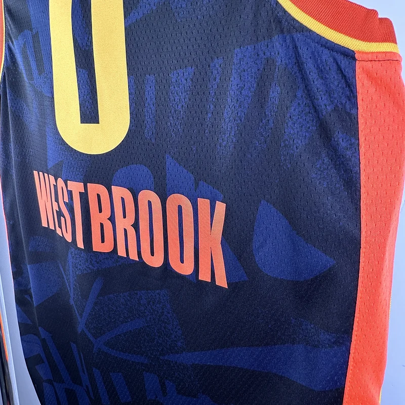 2024 NBA Oklahoma City Thunder Basketball Jersey city version #0 WESTBROOK