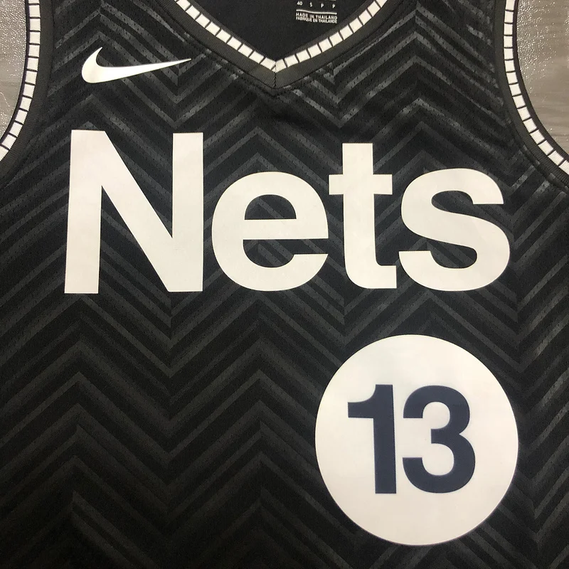 2021 Season Brooklyn Nets Basketball jersey bonus edition #13 HARDEN