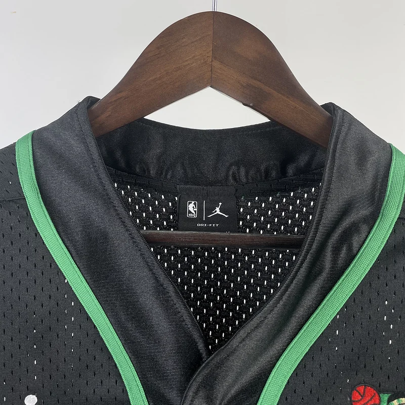 NBA钮扣开衫：NBA Boston Celtics Basketball Jersey