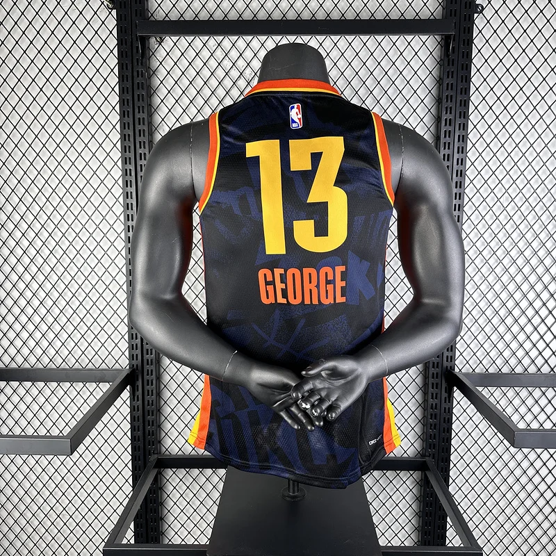 2024 NBA Oklahoma City Thunder Basketball Jersey city version #13 GEORGE