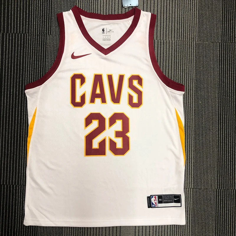 Cleveland Cavaliers Basketball Jersey White #23 JAMES