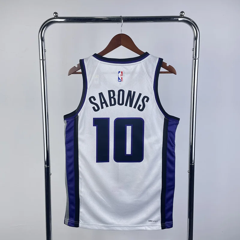 2024 Sacramento Kings Basketball Jersey Home White #10 SABONIS