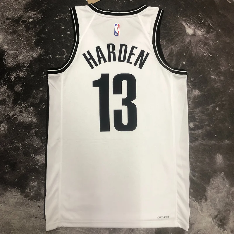 2023 Season Brooklyn Nets Basketball jersey White #13 HARDEN