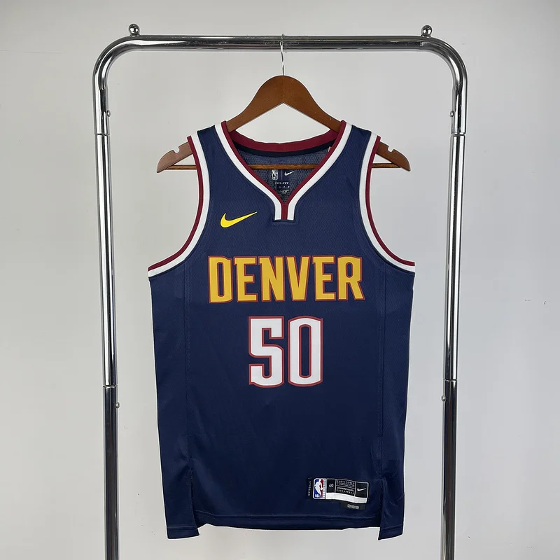 2023 Season NBA Denver Nuggets Basketball jersey Blue #50 GORDON