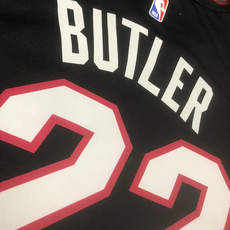 2023 Season NBA Miami Heat basketball jersey V-neck Black #22 BUTLER