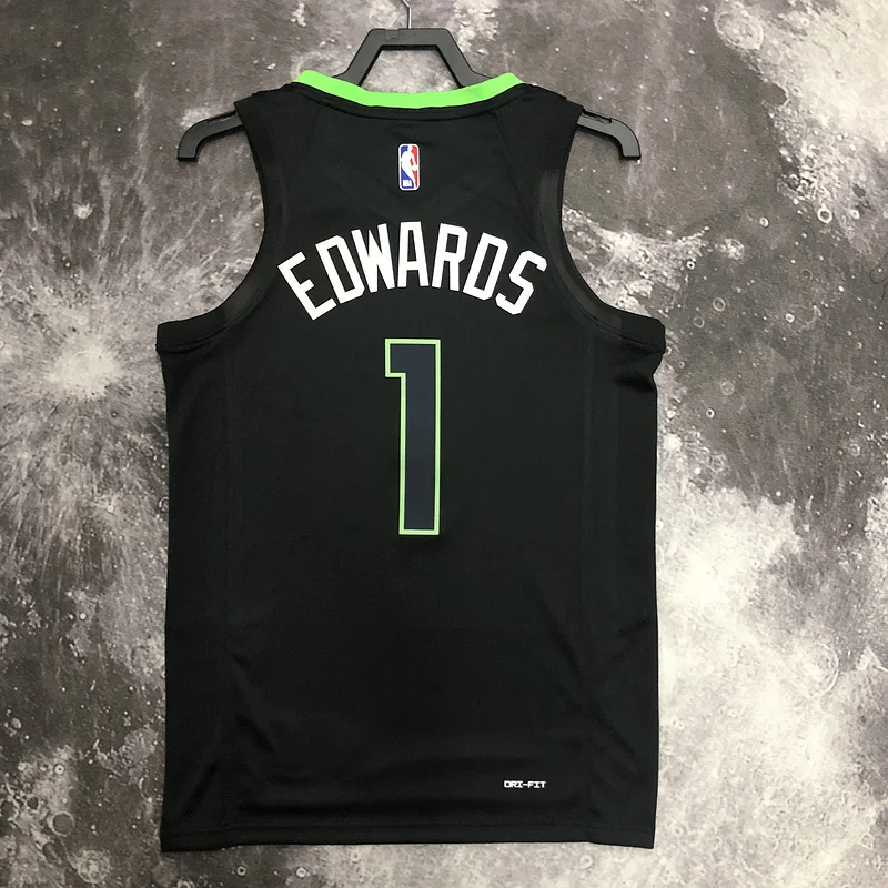 2023 Minnesota Timberwolves Basketball Jersey trapeze limited #1 EDWARDS