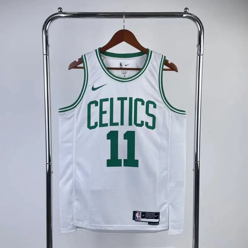 2023 Season NBA Boston Celtics Basketball Jersey White #11 IRVING