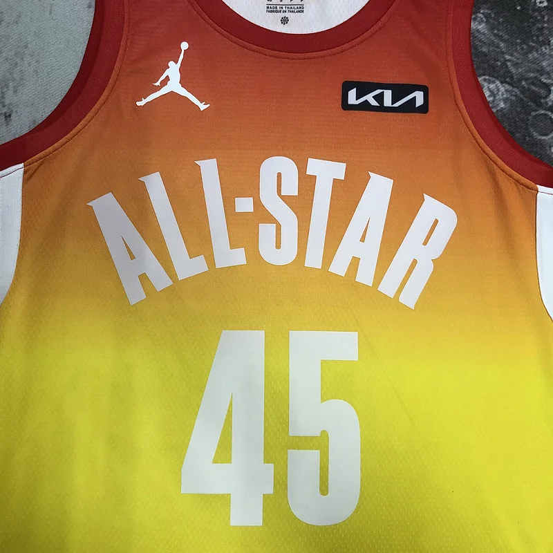 2023 All-Star Cleveland Cavaliers Basketball Jersey Yellow #45 MITCHELL