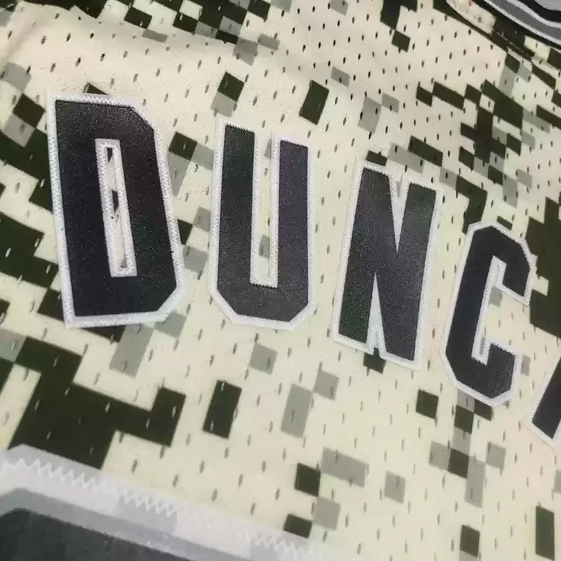 Mitchell Ness Hot Print Retro San Antonio Spurs Basketball Jersey 2013 2014 camouflage #21 DUNCAN