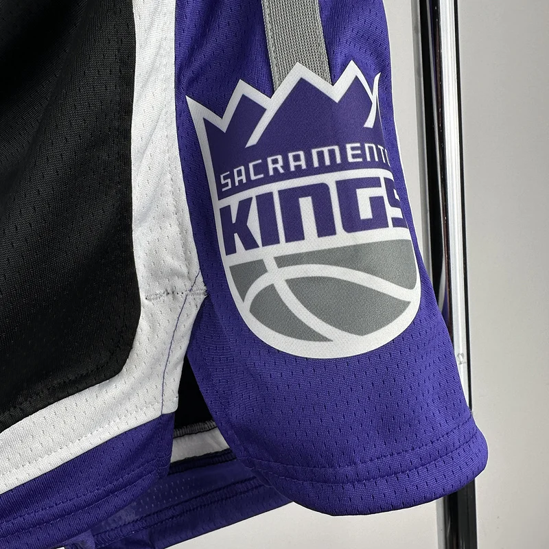 2024 Sacramento Kings Basketball Aawy Black Shorts