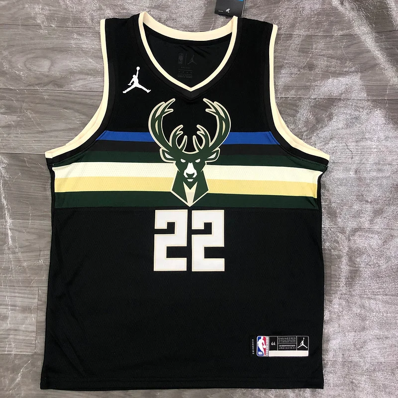 2021 Season NBA Milwaukee Bucks Basketball jersey Jordan #22 MIDDLETON