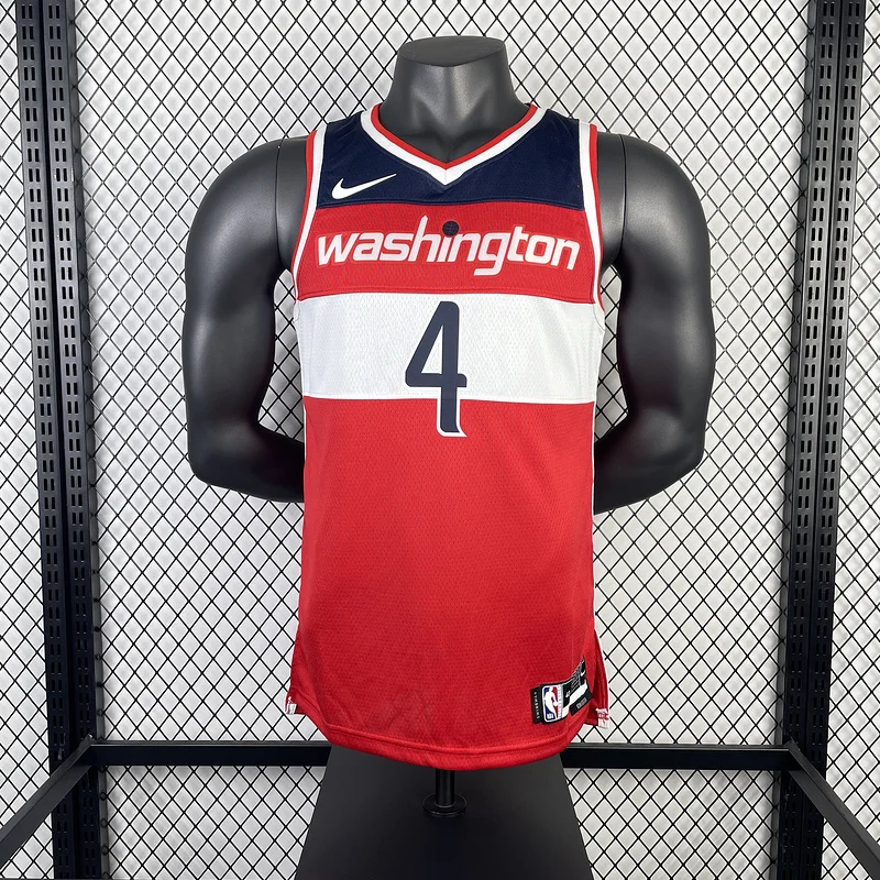 2023  Washington Wizards Basketball Jersey   Aawy   Red  #4    WESTBROOK