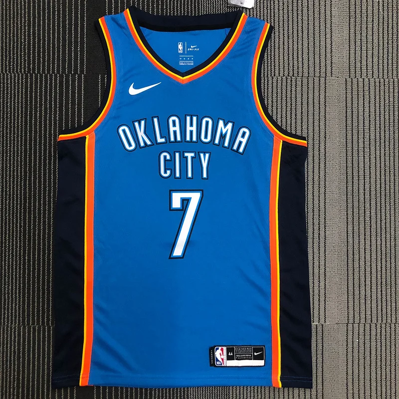 NBA Oklahoma City Thunder Basketball Jersey Blue #7 ANTHDNY