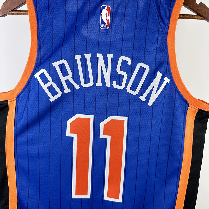 2024 New York Knicks Basketball Jersey city version #11 BRUNSON