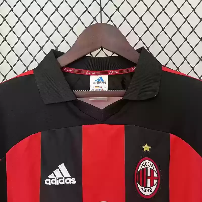 01/02 AC Milan jersey Home Retro