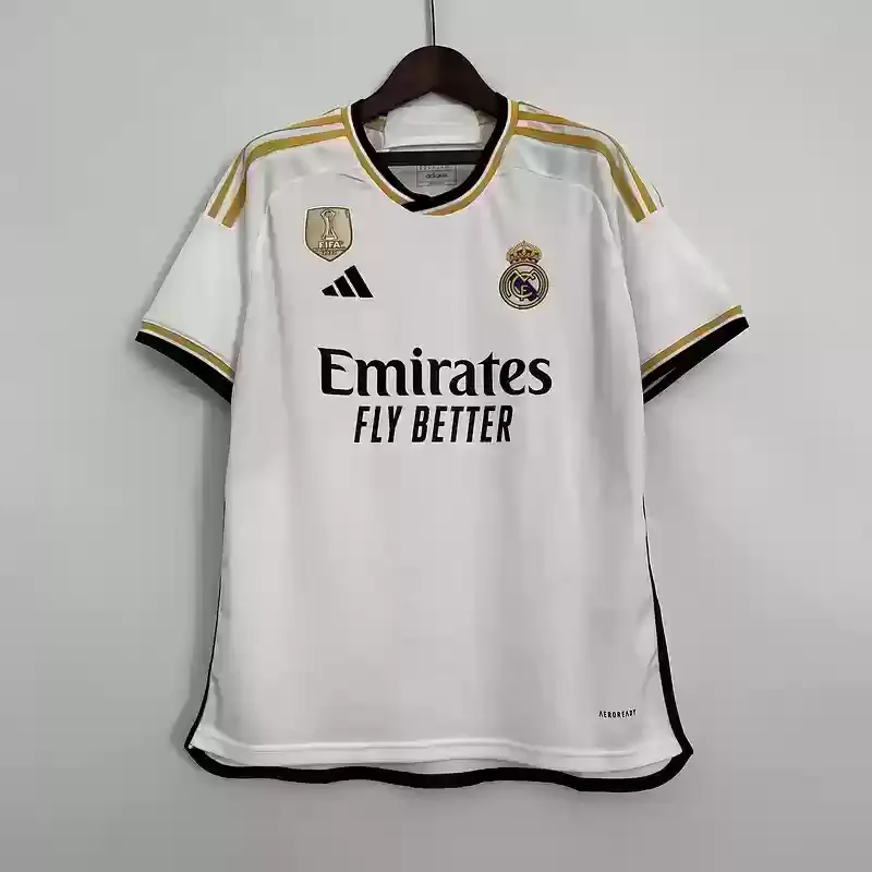 23/24 Real Madrid Jersey Home Champion badges