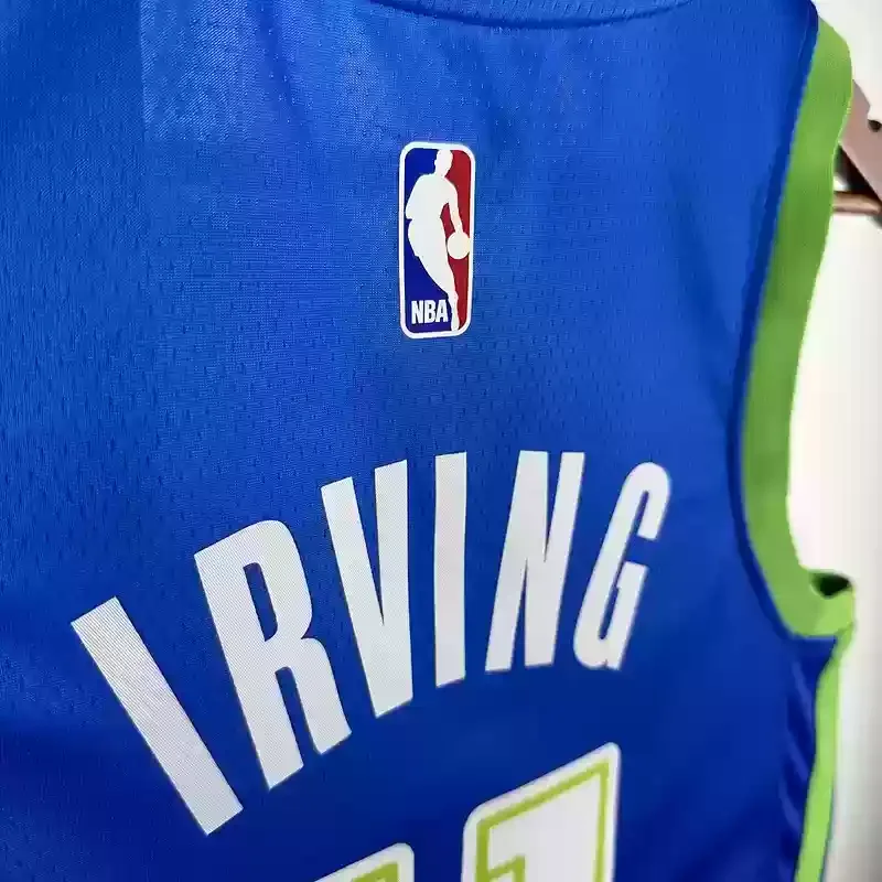 Dallas Mavericks Blue gradient #11 IRVING Basketball Jersey