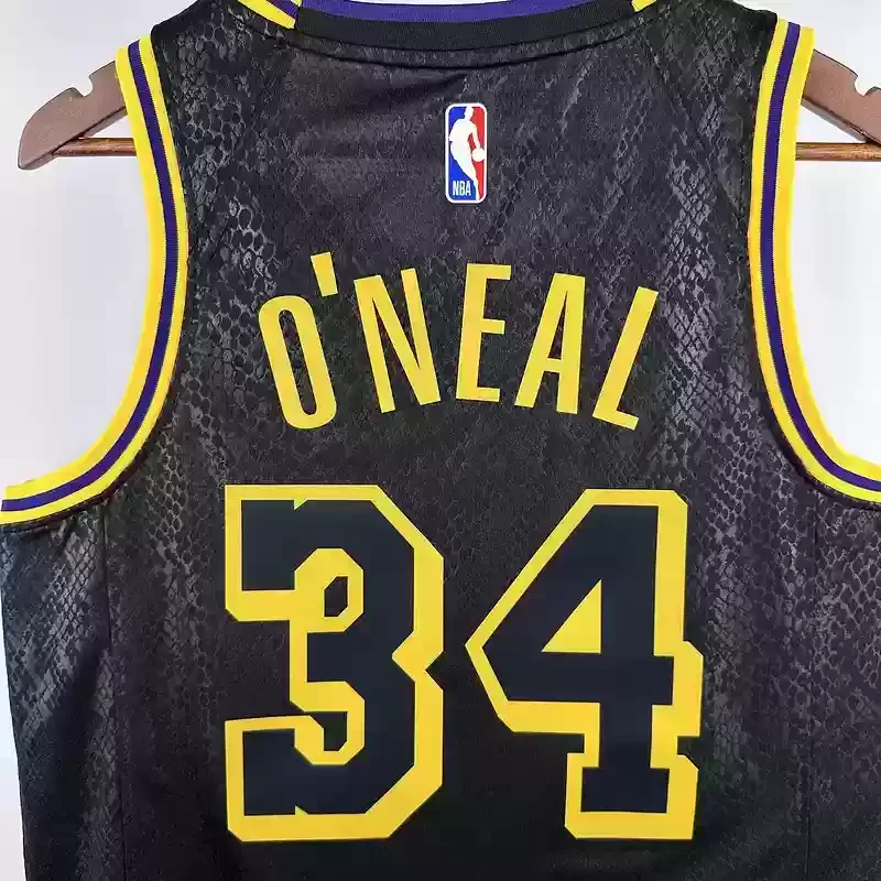 Los Angeles Lakers Snakeskin #34 O NEAL basketball jersey