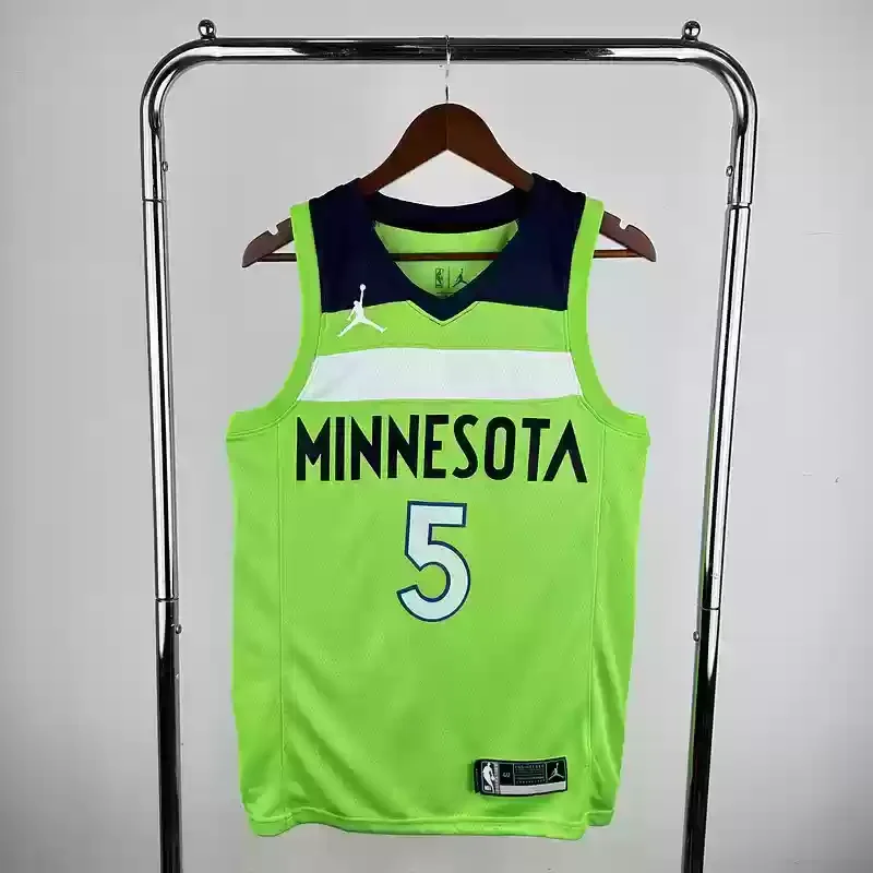 Minnesota Timberwolves trapeze Fluorescent Green #5 EDWARDS