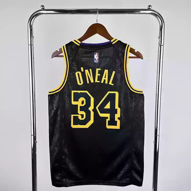 Los Angeles Lakers Snakeskin #34 O NEAL basketball jersey