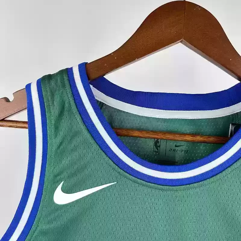 Retro Dallas Mavericks Green #11 IRVING Basketball Jersey