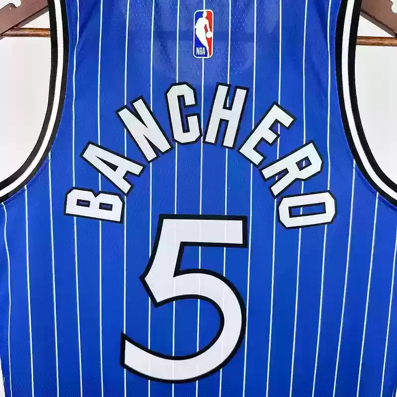 2019 Retro Orlando Magic Basketball Jersey #5 BANCHERO Blue