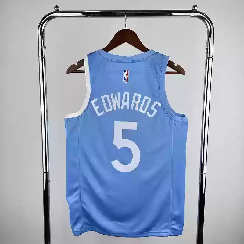 Minnesota Timberwolves Basketball jersey North Carolina #5 EDWARDS