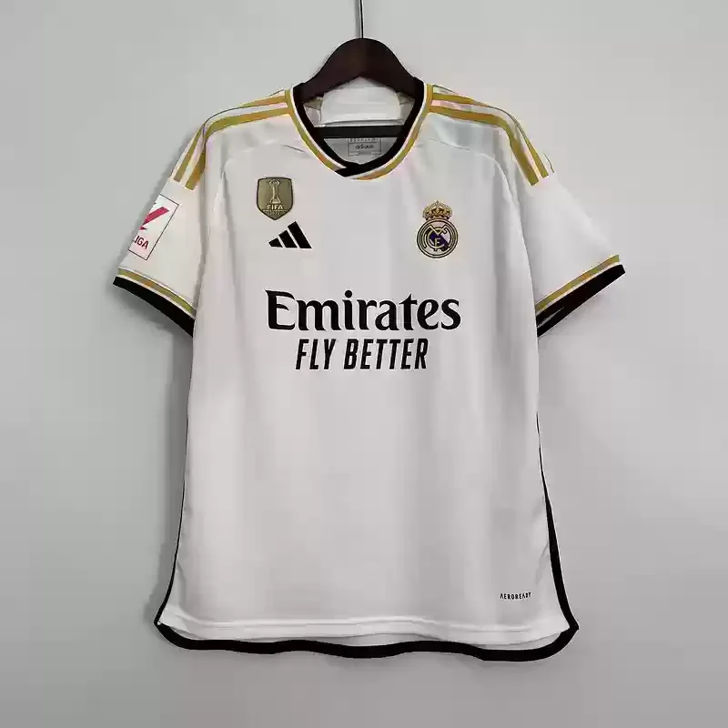 23/24 Real Madrid Jersey Home Champion badges