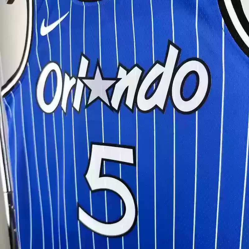 2019 Retro Orlando Magic Basketball Jersey #5 BANCHERO Blue