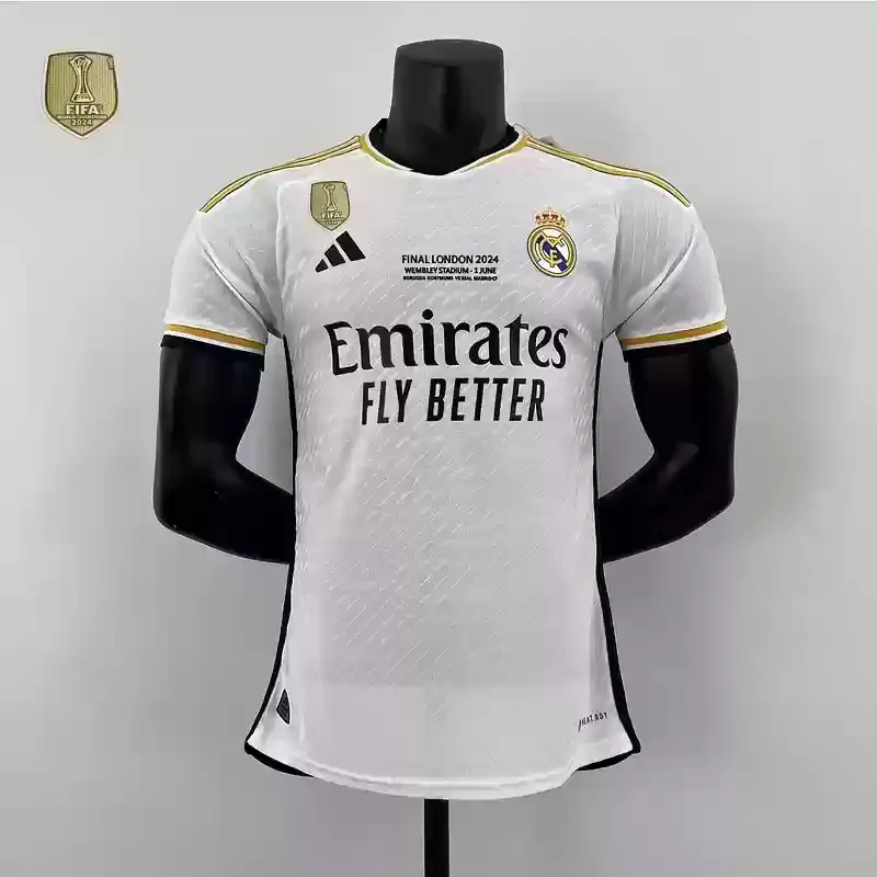 23/24 Real Madrid Jersey Home Champion badges