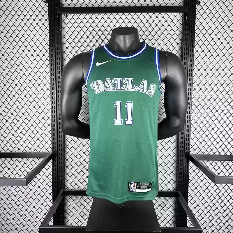 Retro Dallas Mavericks Green #11 IRVING Basketball Jersey