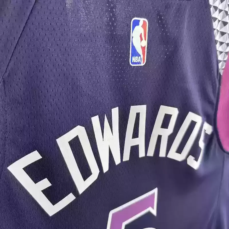 Minnesota Timberwolves Dark Purple #5 EDWARDS