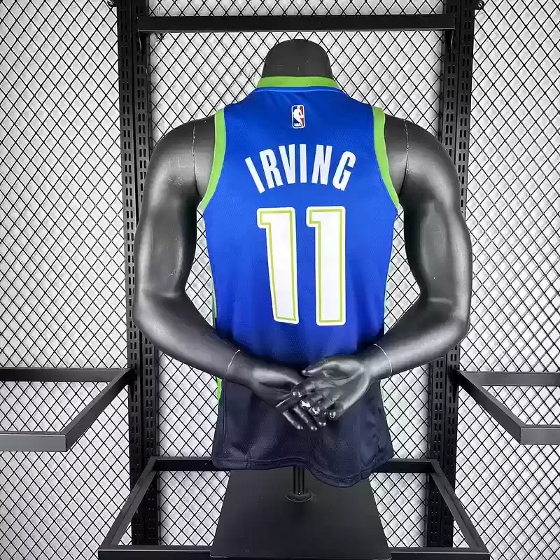 Dallas Mavericks Blue gradient #11 IRVING Basketball Jersey