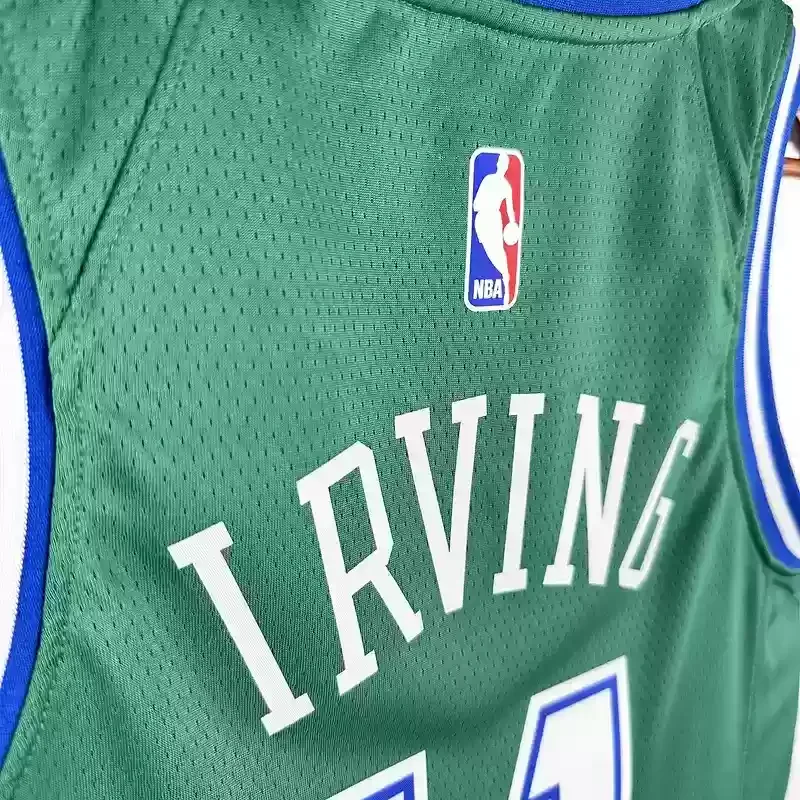 Retro Dallas Mavericks Green #11 IRVING Basketball Jersey