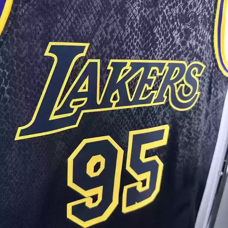 Los Angeles Lakers Snakeskin #95 ANDERSON basketball jersey